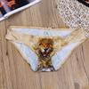 CHICTRY Men's 3D Wolf Leopard Bulge Pouch Bikini Briefs Underwear Yellow Medium(Waist:Waist:25.0-38.0"/64-96cm) view 2