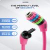 Bchel Bike Locks Cable for Kids - Colorful & Keyless - Secure Your Child's Bike - Easy-to-Use Bicycle Accessory, High Security 5 Digit Resettable Combination Coiling Bicycle Lock, Anti Theft view 3