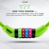 Bchel Bike Locks Cable for Kids - Colorful & Keyless - Secure Your Child's Bike - Easy-to-Use Bicycle Accessory, High Security 5 Digit Resettable Combination Coiling Bicycle Lock, Anti Theft view 4