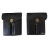 warreplica WWII US .45 Double Magazine Pouch Dark Brown Leather x 2 Pieces - Reproduction view 1
