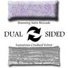 Candi Andi Handmade Luxe Serenity Eye Pillow - All-Natural Flaxseed - Unscented  Weighted Eye Mask for Yoga, Meditation, Hot & Cold Therapy - Lovely Lilac - TEP-LL view 3