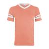 Augusta Sportswear Men's Sleeve Stripe Jersey, Coral/White, Medium view 1