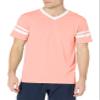 Augusta Sportswear Men's Sleeve Stripe Jersey, Coral/White, Medium view 2