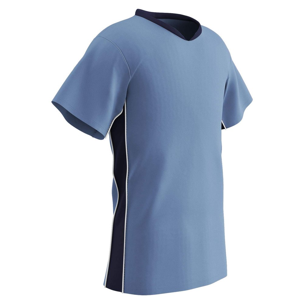 Champro Header Soccer Lightweight Jersey, Light Blue,Navy,White, x-Large