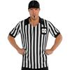 Adult Standard Size Referee Kit - 1 Set - All-in-One Striped Black & White Shirt, Hat, and Whistle - Complete Set for Sports and Games Enthusiasts view 1