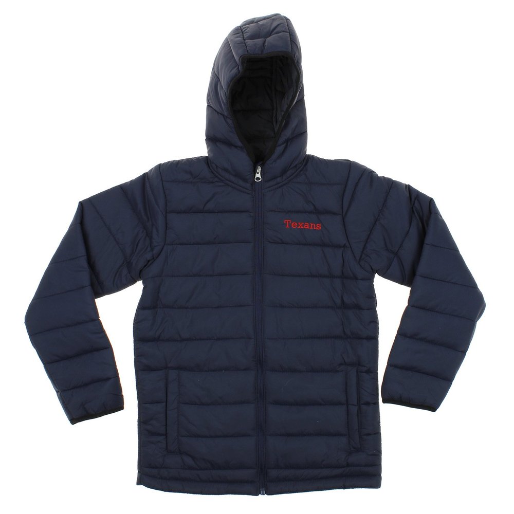 Outerstuff NFL Youth Solid Packawy Puffer Jacket, HOUSTON TEXANS