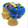 Wrestling Hair Cap - Under The Headgear 4 Strap Style - Multicolored Galaxy (Light Blue Trim) view 1