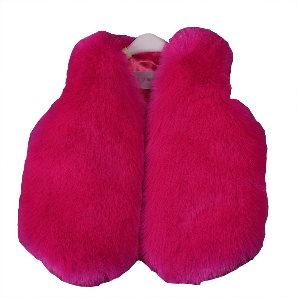 benetia Girls Vest Faux Fur Size 3T 4
