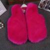 benetia Girls Fur Vest Faux Fur Size 7 8 view 2
