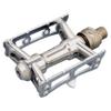 MKS (Mikashima Seisakusho) Bicycle Pedal, Sylvan Track Next Ezy Superior (Sylvan Truck Next Easy Superior) Silver view 1