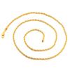 Doublebeez Jewelry Yellow Gold Tone 3.5mm Lifetime Warranty Rope Chain Necklace, 36" view 1