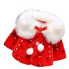 Baby Girl Winter Warm Cape Toddler Coat Cloak Jacket Fur Outerwear Clothes 0-3Y (12-18 Months, red) view 1