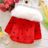 Baby Girl Winter Warm Cape Toddler Coat Cloak Jacket Fur Outerwear Clothes 0-3Y (12-18 Months, red) view 3