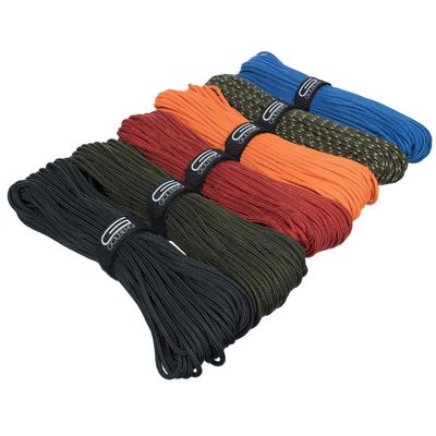 Golberg Premium Polyester Accessory Cord - USA Made Smooth Braid Minimal Stretch Rope - (250 Feet x 6mm, Black)