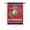 WinCraft Military Marines 43680117 United States Marines 28" x 40" Vertical Flag, Multicolor view 2