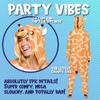 Funziez! Slim Fit Adult Onesie - Animal Halloween Costume - Plush Unisex One Piece Cosplay Suit for Women and Men view 2