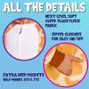 Funziez! Slim Fit Adult Onesie - Animal Halloween Costume - Plush Unisex One Piece Cosplay Suit for Women and Men view 3