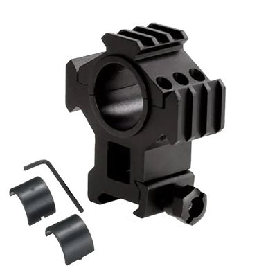 360 TACTICAL Triple Rail Weaver Picatinny Scope Mount Scope Ring Flashlight Mount