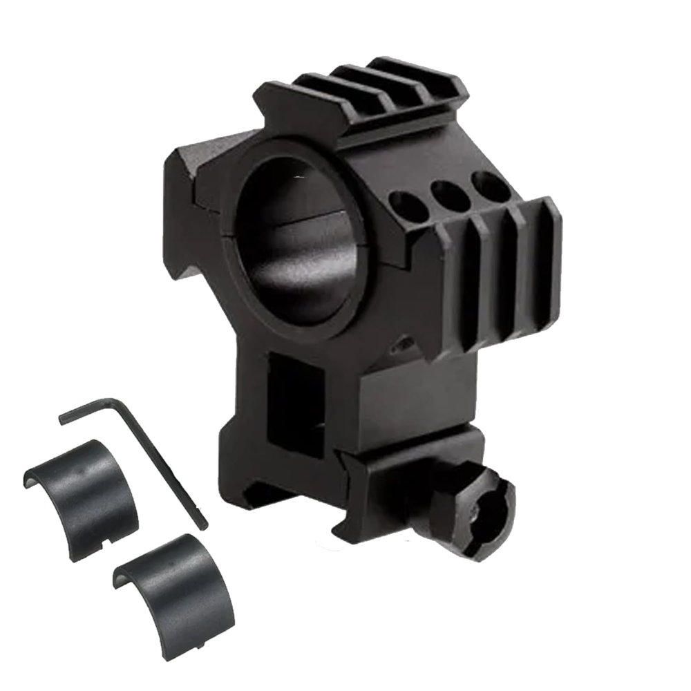 360 TACTICAL Triple Rail Weaver Picatinny Scope Mount Scope Ring Flashlight Mount