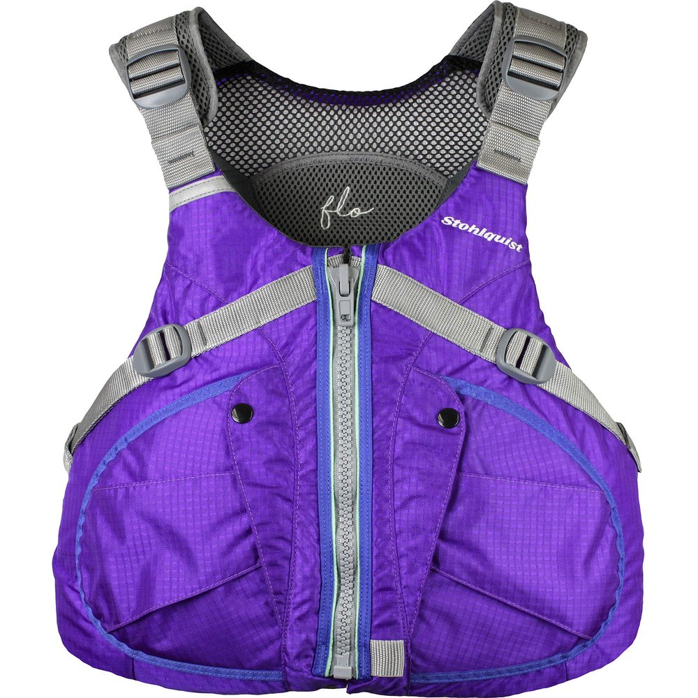Stohlquist PFD for Women. Purple FLO Lifejacket with Chest Contoured for Women's Fit. Kayaking, Boating, All Water Sports. (X-Large)