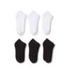 50 Pairs Women's Low Cut No Show Socks - Bulk Wholesale (9-11, Black and White) view 1