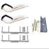 C&A Pro White XT Snowmobile Skis w/ 4.5" Shaper Bars Complete Kit Polaris Fusion IQ view 1