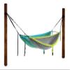 ENO Fuse Tandem Hammock System Colour Retro Tri Lightwieght Fuse Spreader Bars, Two Hammocks Side by Side Dac Grren Anodised Aluminium Alloy Eliminates Enviro Damage Weight 277 g view 4