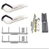 C&A Pro White XT Snowmobile Skis w/ 4.5" Shaper Bars Complete Kit Arctic Cat 2012+ Viper 2014+ Except 2016 Procross view 1