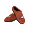 FOCO NFL Denver Broncos Men's Poly Knit Cup Sole Slipper, Team Color, Large (11-12) view 1