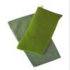 Unscented Eye Pillow with Cover - Gift Set - 4 x 8.5 - Organic Flax Seed - Soft Cotton Flannel - Washable - Soothing Relaxing - kiwi green view 1