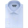 Kenneth Cole Unlisted Men's Dress Shirt Slim Fit Checks and Stripes (Patterned), Sky Blue, 16"-16.5" Neck 36"-37" Sleeve
