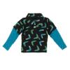 KicKee Pants Little Boys Print Long Sleeve Double Layer Polo, Midnight Boomerang, 3T view 1