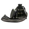 Everyday Casual Comfortable Women Foldable Portable Ballet Flats Shoes That fold in Half to fit in a Carry Bag (Black Satin, 9) view 1