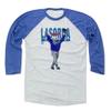 500 LEVEL Tommy Lasorda 3/4 Sleeve T-Shirt (Baseball Tee, XXX-Large, Royal/Ash) - Tommy Lasorda Sketch B view 1