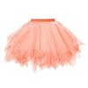 Big Girls Tutu Skirts Layered Tulle Princess Dresses Sparkle Halloween Tutu Orange view 1