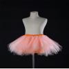 Big Girls Tutu Skirts Layered Tulle Princess Dresses Sparkle Halloween Tutu Orange view 2