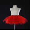 Big Girls Tutu Skirts Layered Tulle Princess Dresses Sparkle Halloween Tutu Red view 2