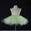 Girls Tutu Skirts Layered Tulle Princess Dresses Sparkle Halloween Tutu Light Green view 2