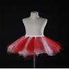 Big Girls Tutu Skirts Layered Tulle Princess Dresses Sparkle Halloween Tutu Red/White view 2