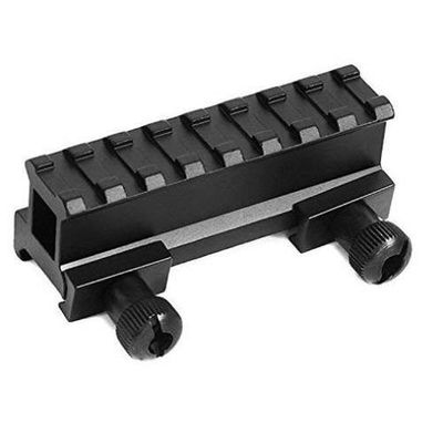 360 TACTICAL 1 inch See Through Riser Rail Riflescope Sight Weaver-Picatinny Rail 8 Slots