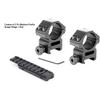 360 TACTICAL .22/Airgun 3/8" Dovetail to 7/8" Weaver Picatinny Rail Adapter Mount 9 Slot Low Profile view 2