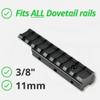 Gotical Low Profile 11mm / 3/8" Dovetail To Picatinny Rail Adapter Converter view 2