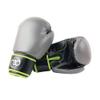 Fitness Mad Unisex's PVC Sparring Boxing Gloves, Green/Grey, 12 oz view 1
