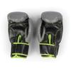 Fitness Mad Unisex's PVC Sparring Boxing Gloves, Green/Grey, 12 oz view 2