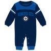 Outerstuff NHL Winnipeg Jets Children Boys Penalty Box Kid Long Sleeve Coverall, 6-9 Months, True Navy view 1