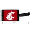 Siskiyou NCAA Washington State Cougars Luggage Tag Black, 3.25" view 4