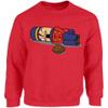 Vizor Nutcracker Sweatshirt Ugly Christmas Sweatshirt Vintage Christmas Sweater Red M view 1