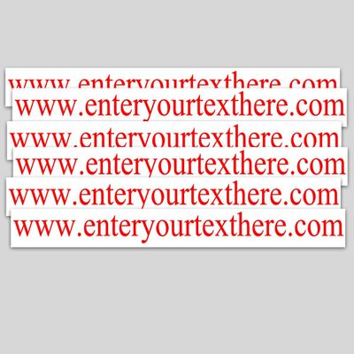 Custom Vinyl Decals with Your Text 3"x 30" Qty. 6 advertise Website Business Widow Sticker