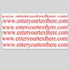 Custom Vinyl Decals with Your Text 3"x 30" Qty. 6 advertise Website Business Widow Sticker view 1