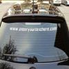 Custom Vinyl Decals with Your Text 3"x 30" Qty. 6 advertise Website Business Widow Sticker view 2
